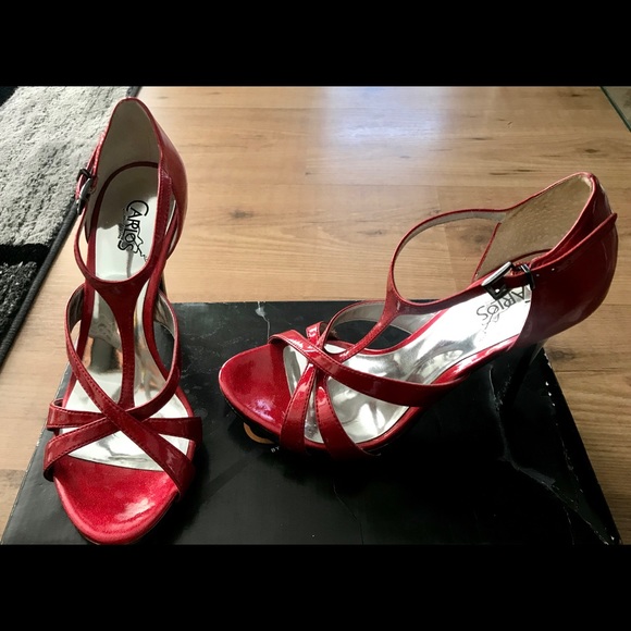 Gracious Red Patent Leather Carlos Santana heels - Picture 3 of 5